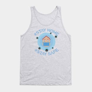 stay home stay safe Tank Top